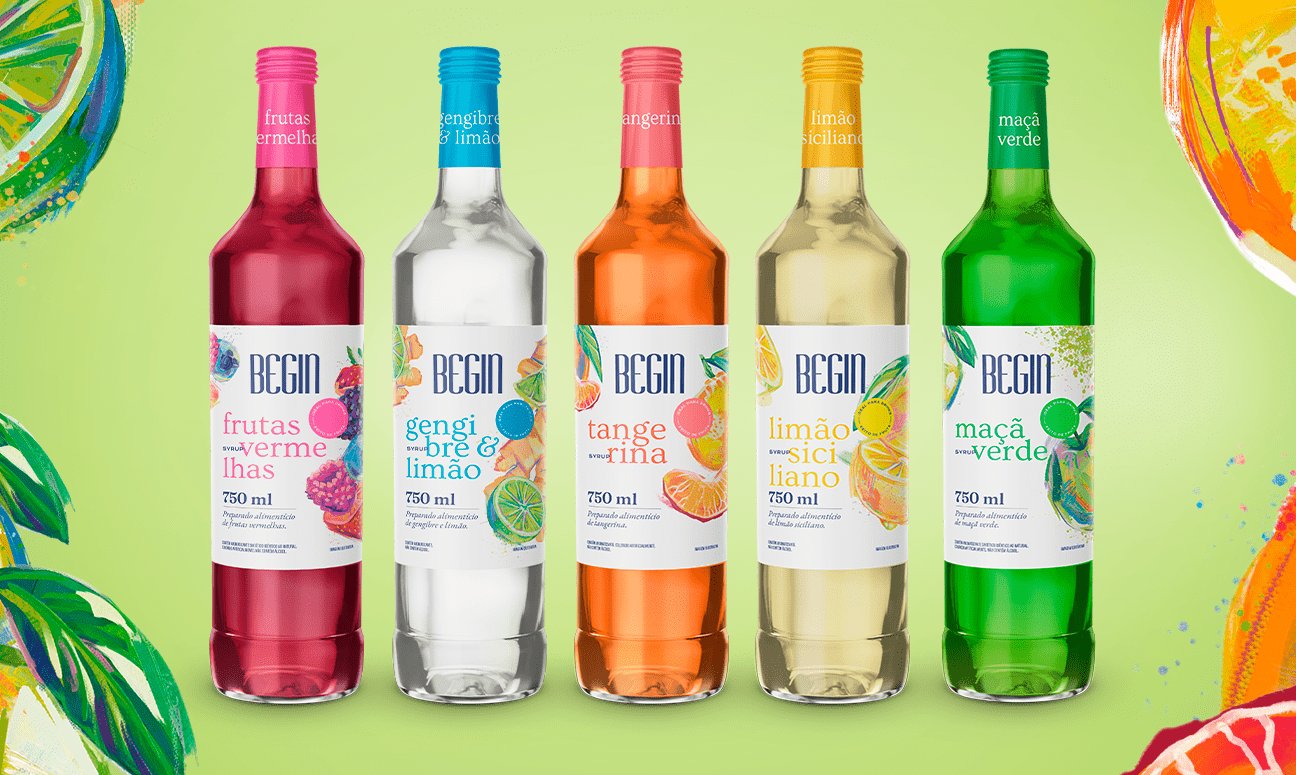 Xarope de frutas para drinks